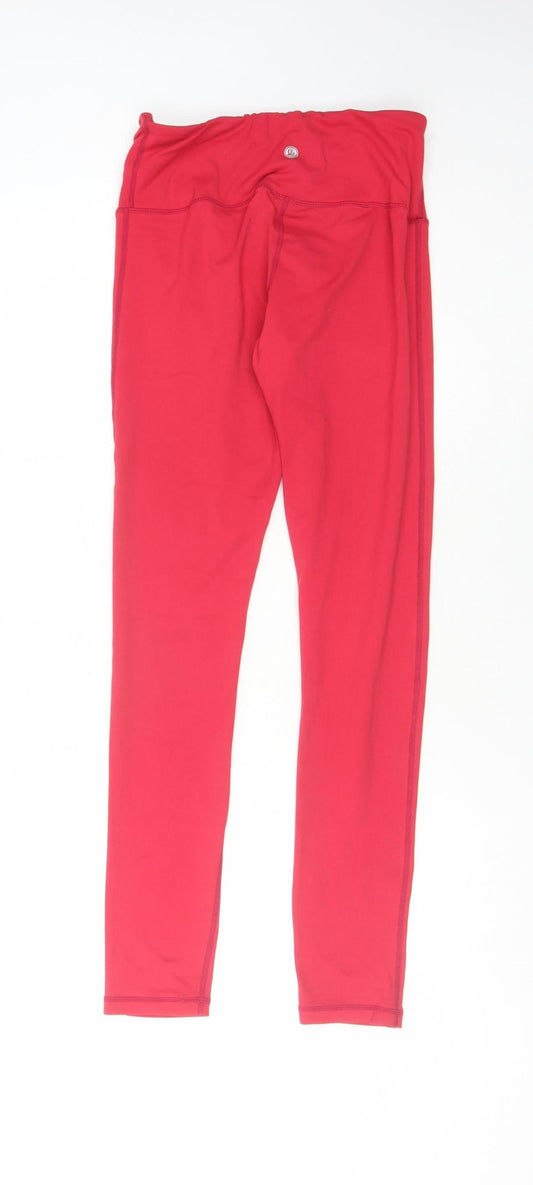 Queenie Ke Women's Red Athletic Leggings Size S - Yoga Ready