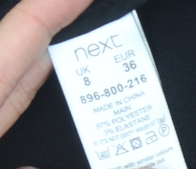 Next Women's Black Blazer, Size 8, Regular Fit