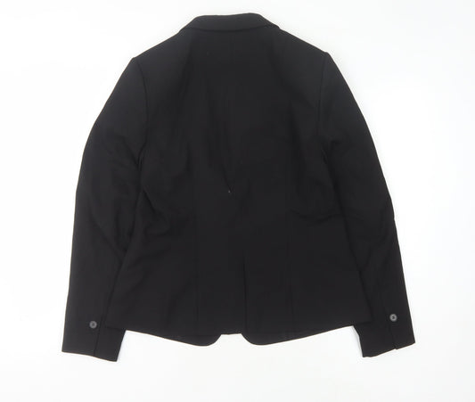 H&M Black Women's Blazer, Size 12, Regular Fit