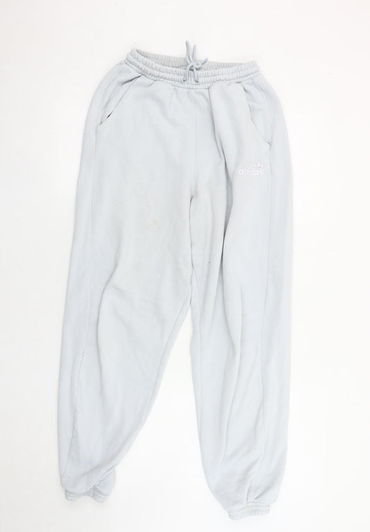 Additional front view of Adidas Women's Grey Jogger Trousers, size 4, Activewear