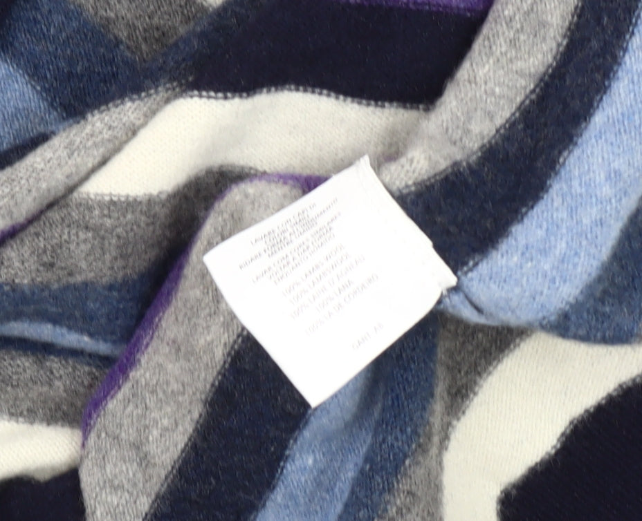 Gant Men's Multicoloured 2XL Wool Striped Pullover Jumper