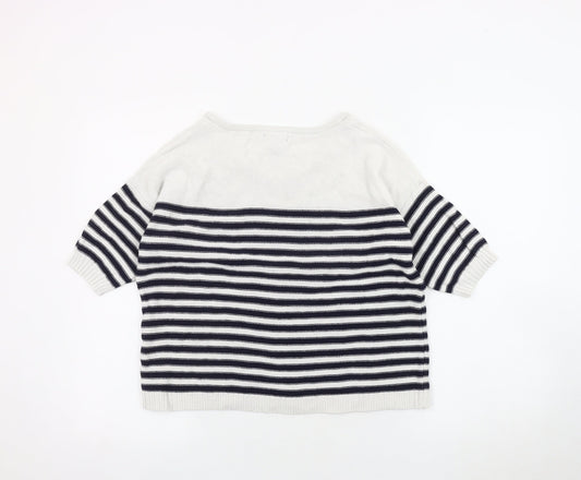 Gap Women's Multicoloured Striped Pullover Jumper S
