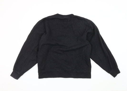 Vans Men's Black Graphic Fleece Sweatshirt M