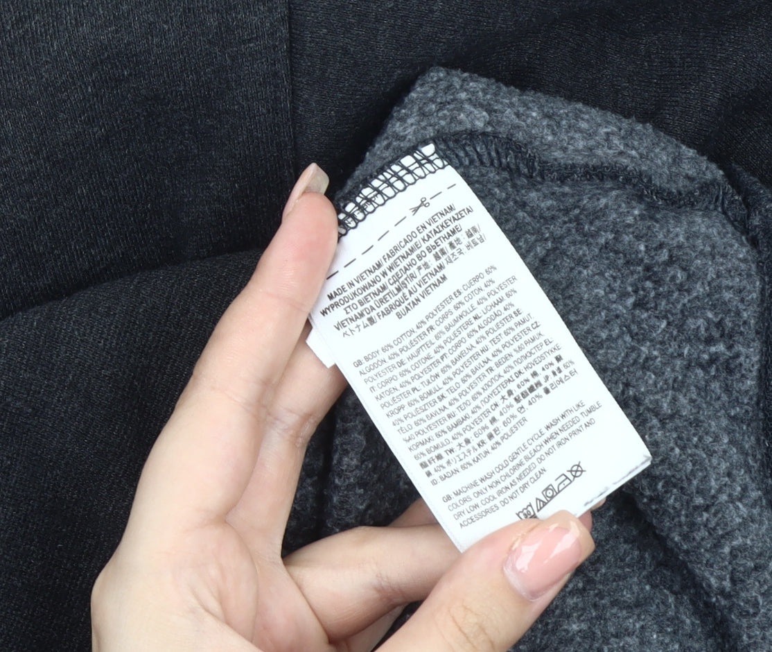 Vans Men's Black Graphic Fleece Sweatshirt M