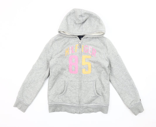 Teens UK Size 12 Tommy Hilfiger Grey Hooded Jacket