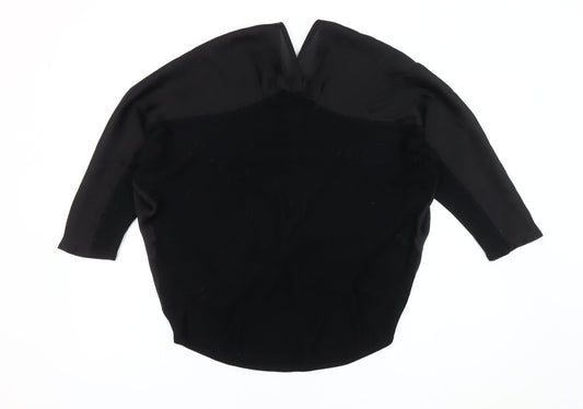 Womens UK Size S Kenneth Cole Black Wrap Blouse