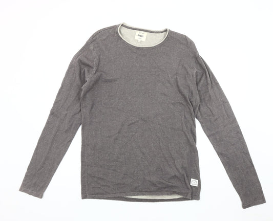REBEL Men's Grey L Pullover Jumper, Autumn-Winter
