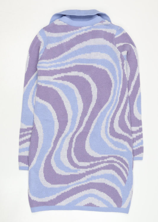 Asos Women's Purple Blue Jumper Dress Size 10