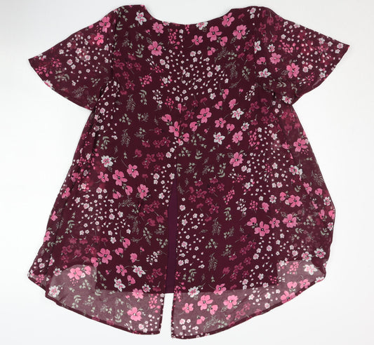 Bonmarché Women's Multicoloured Floral Blouse Size 10