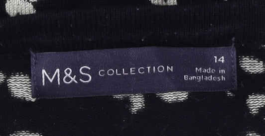 Womens UK Size 14 Marks and Spencer Black Pullover Jumper