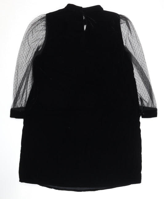 Zara Women's Black Sheath Dress, Size 12, Party Ready