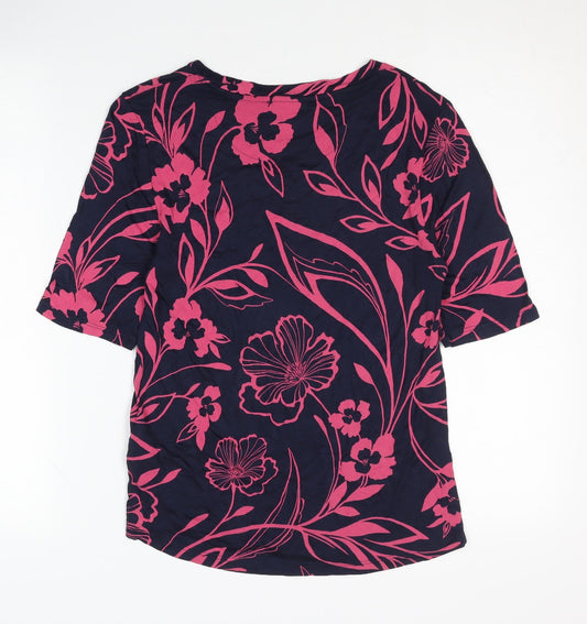 Marks and Spencer Women’s Floral T-Shirt, Size 10, Multicoloured