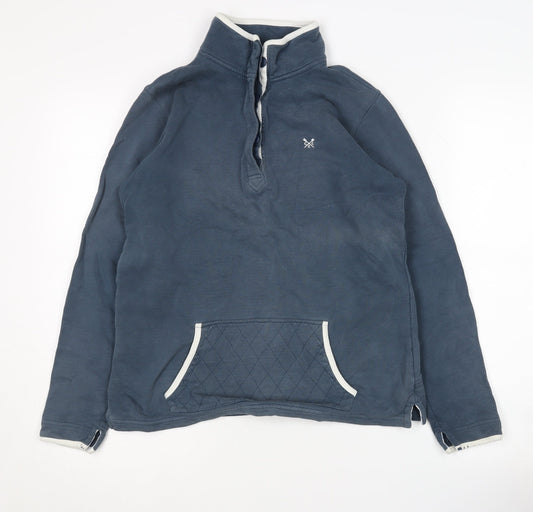 Additional front view of Crew Clothing Women's Blue, size 8, Sweatshirt