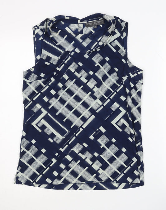Womens UK Size M Fenn Wright Manson Blue Basic Tank