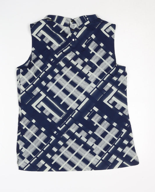 Fenn Wright Manson Women's Geometric Top M Blue