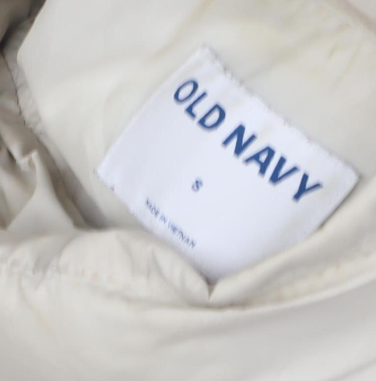 Old Navy Women's White S Puffer Jacket Winter