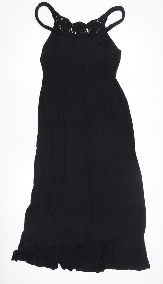 Next Women’s Black Maxi Dress, Size 8, Summer Casual