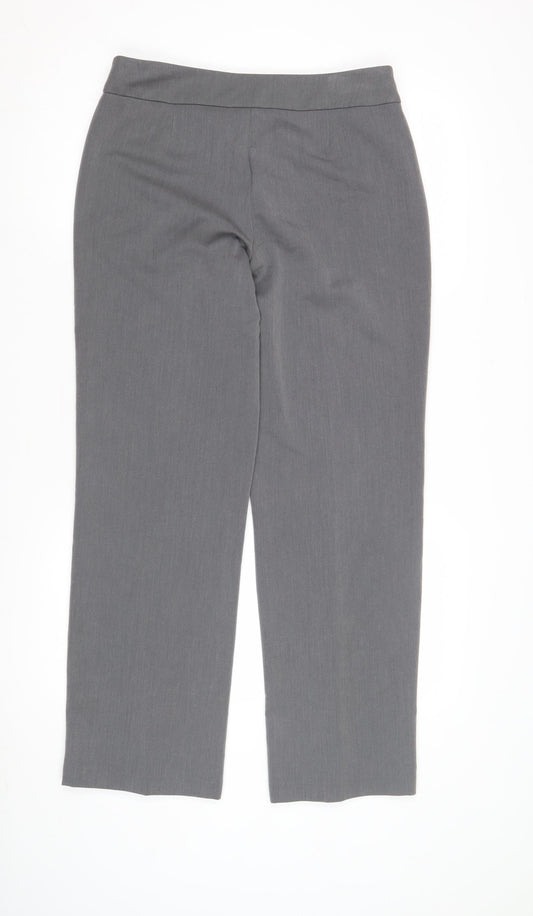 Womens UK Size 10 BHS Regular Fit Business Grey Trousers