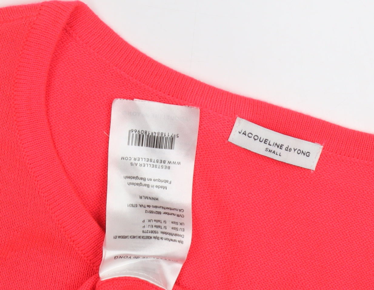 Womens UK Size S Jacqueline de Yong Pink Cardigan Jumper
