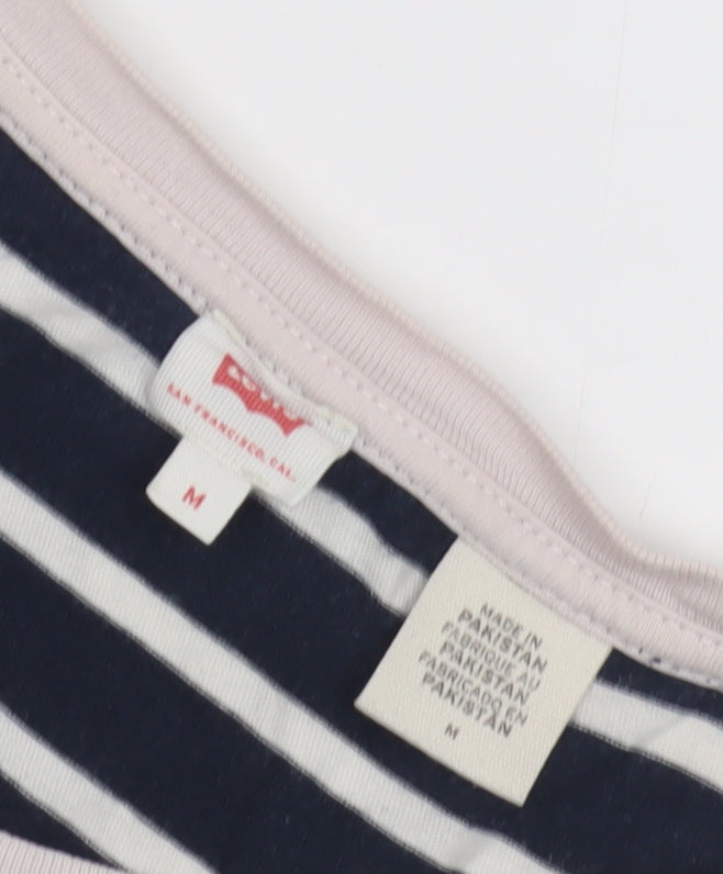 Womens UK Size M Levi's Blue Basic T-Shirt