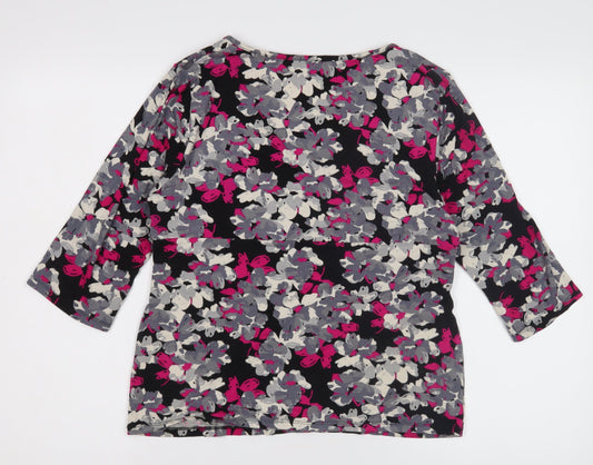 Womens UK Size 14 Kaliko Multicoloured Wrap Blouse