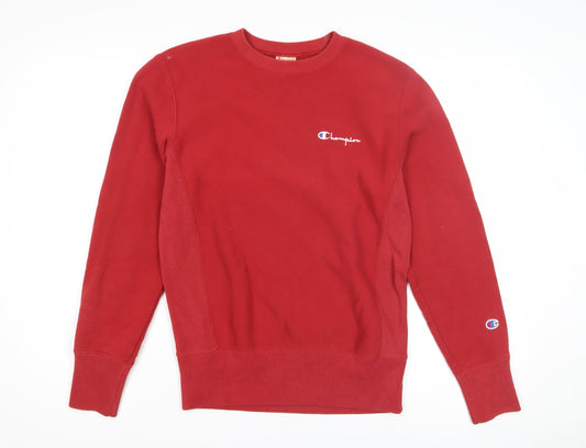 Womens UK Size XS Champion Red Pullover Sweatshirt