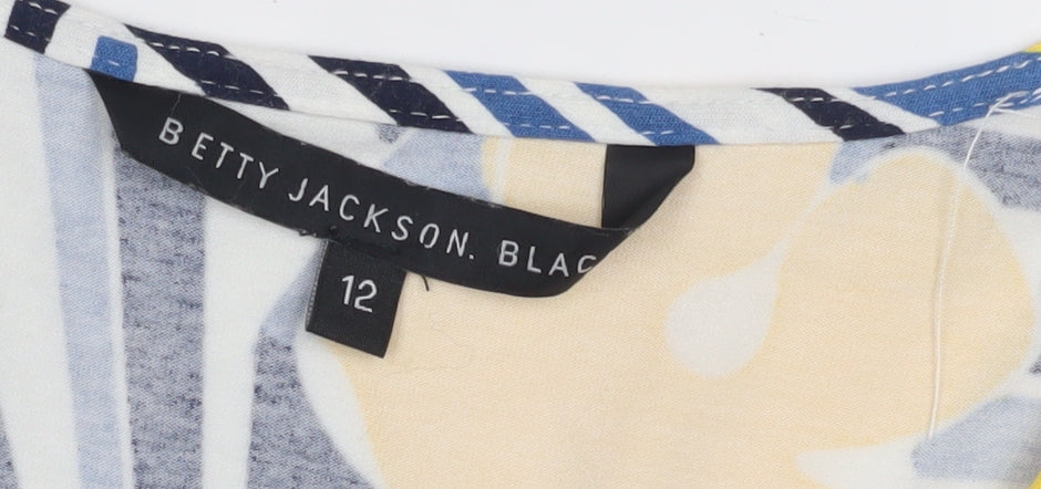 Close-up detail of Betty Jackson Black Women's Multicoloured Floral Blouse