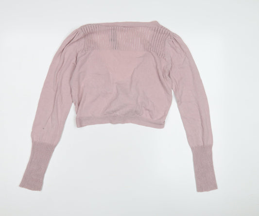Womens UK Size M French Connection Pink Cardigan Jumper