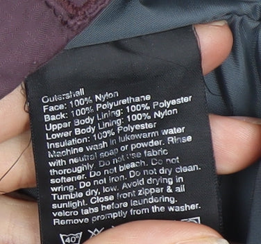 Helly Hansen Women's Purple XL Waterproof Jacket Outdoor