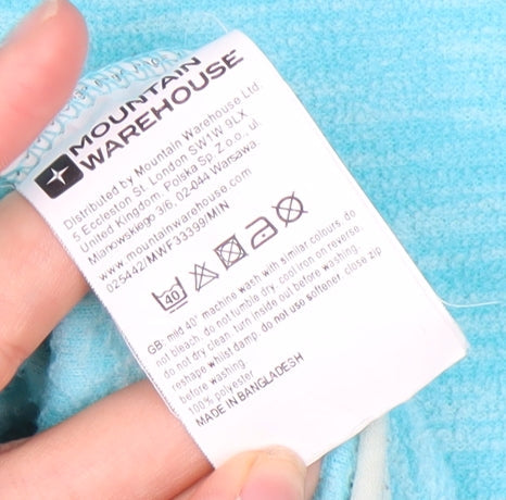 Mountain Warehouse Women's Blue Fleece Jacket Size 8