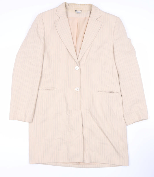 Womens UK Size 14 Klass Regular Beige Suit Jacket