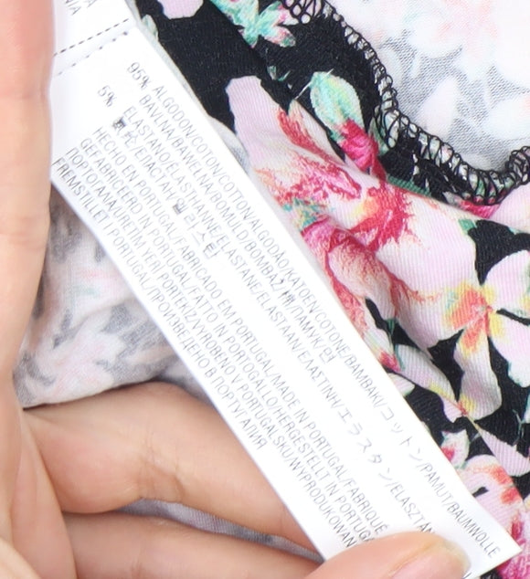 Bershka Women's Multicoloured Floral Tank, Size S - New