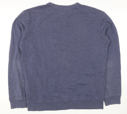 Mens UK Size M Lee Blue Pullover Sweatshirt