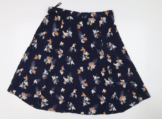 Marks and Spencer Women’s Blue Animal Print Skirt, Size 18