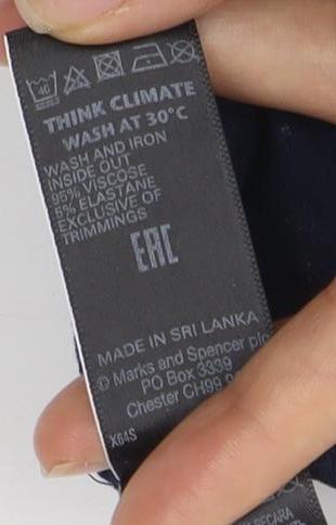 Marks and Spencer Women’s Blue Animal Print Skirt, Size 18