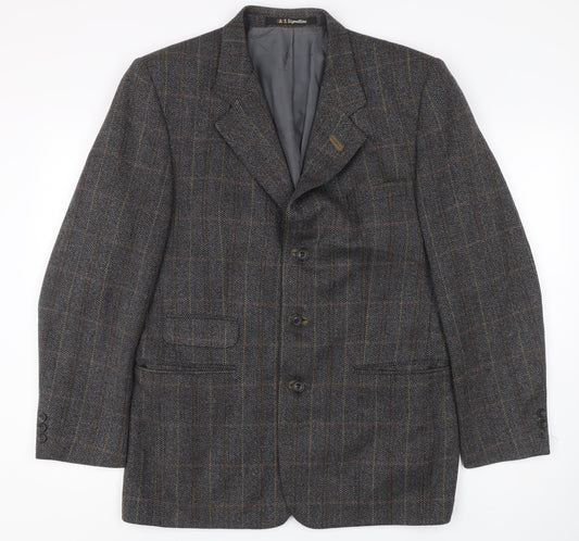 Mens UK Size 50 DAKS Regular Grey Suit Jacket