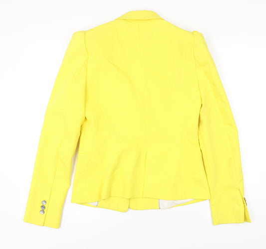 Zara Basic Women's Yellow Suit Jacket Size 8