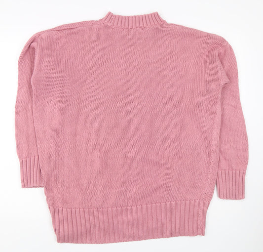 Womens UK Size 14 NEXT Pink Pullover Jumper