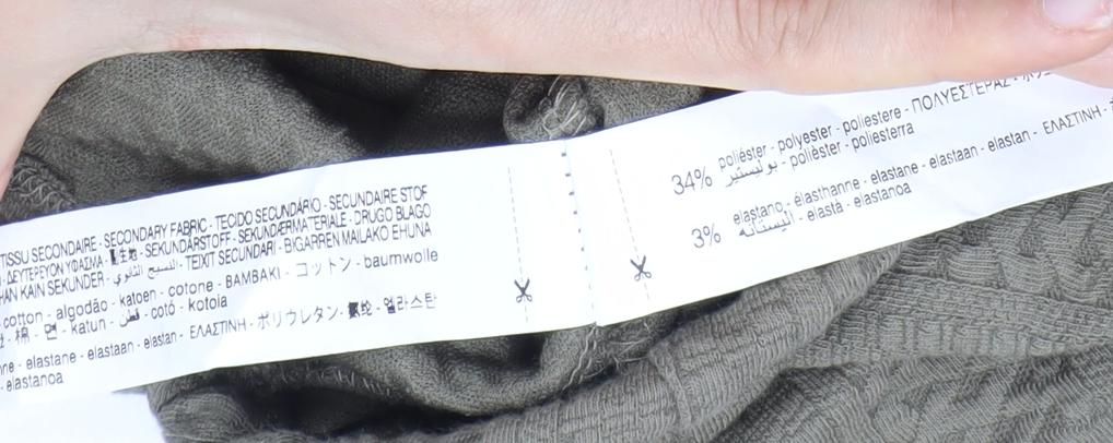 Bershka Women's Green XS Pullover Sweatshirt