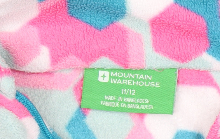 Mountain Warehouse Girls Geometric Fleece Sweatshirt