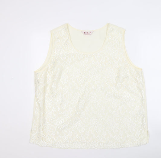 Kaleidoscope Women's Ivory Lace Tank Top