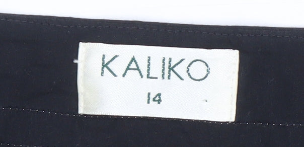 Kaliko Women's Black A-Line Skirt Size 14