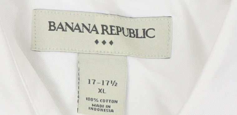 Banana Republic Men's White XL Button-Up Shirt