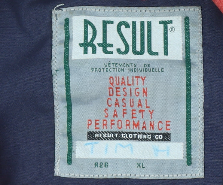 Mens UK Size XL Result Red Basic Jacket