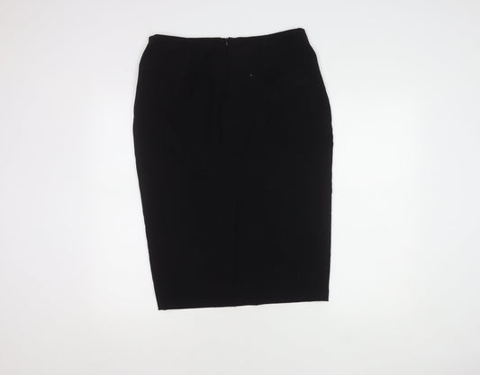Marks and Spencer Women's Black Pencil Midi Skirt UK 14