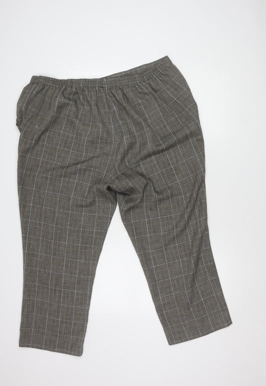 Womens UK Size 26 Damart Regular Fit Casual Grey Trousers