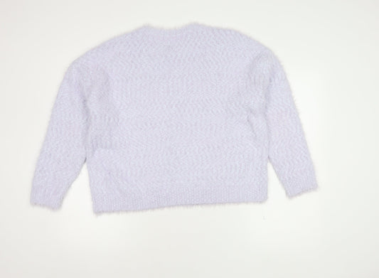 Womens UK Size XL Marks and Spencer Blue Pullover Jumper