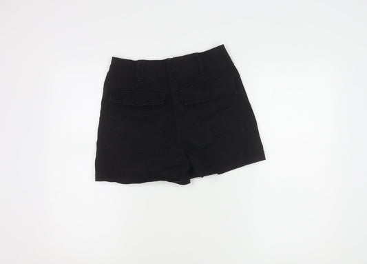 H&M Women's Black Cotton Shorts Size 10