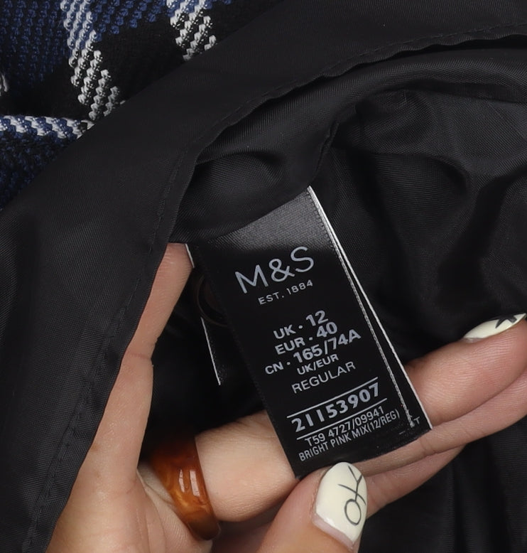 Marks and Spencer Women's Multicoloured Plaid Skirt Size 12