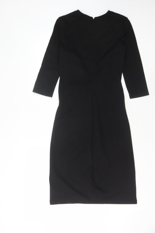 Hobbs Women Black Sheath Dress Size 10